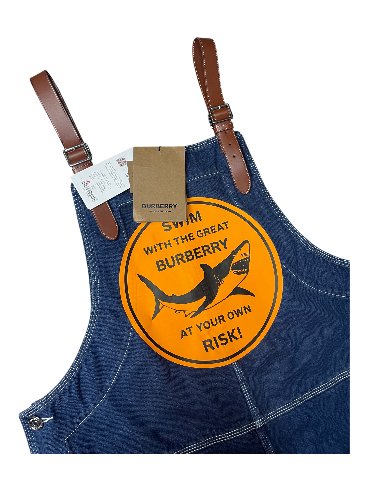 Burberry London Denim Dungarees Mens Size L