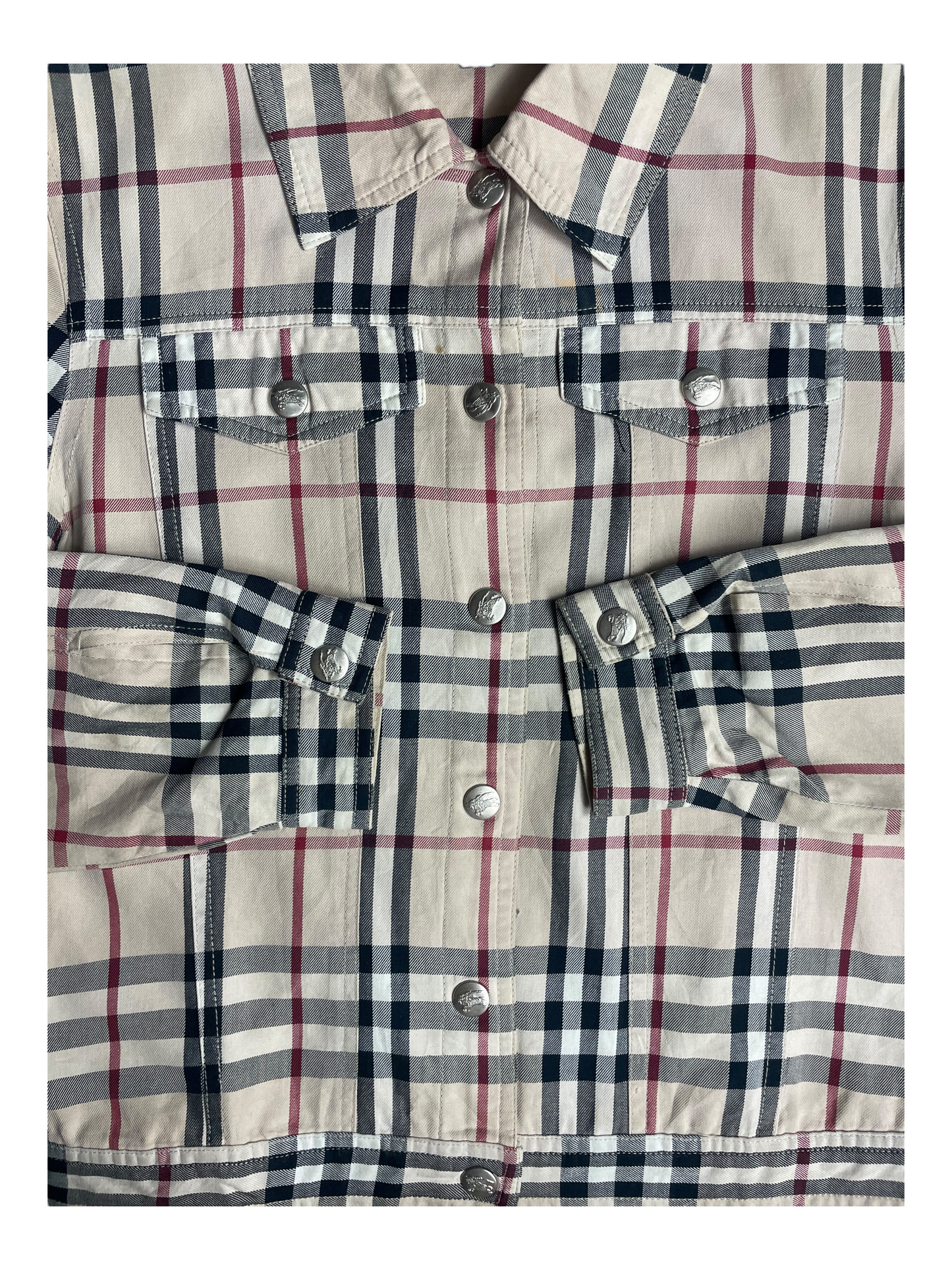 Burberry London Lightweight Denim Jacket Women's Size UK 8