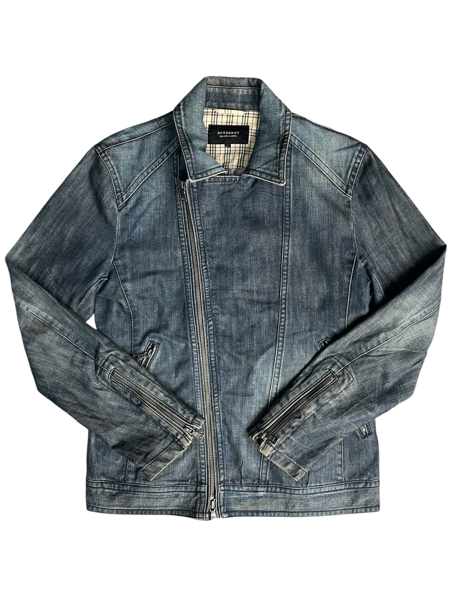 Burberry Black Label Denim Jacket Women's Size UK 10