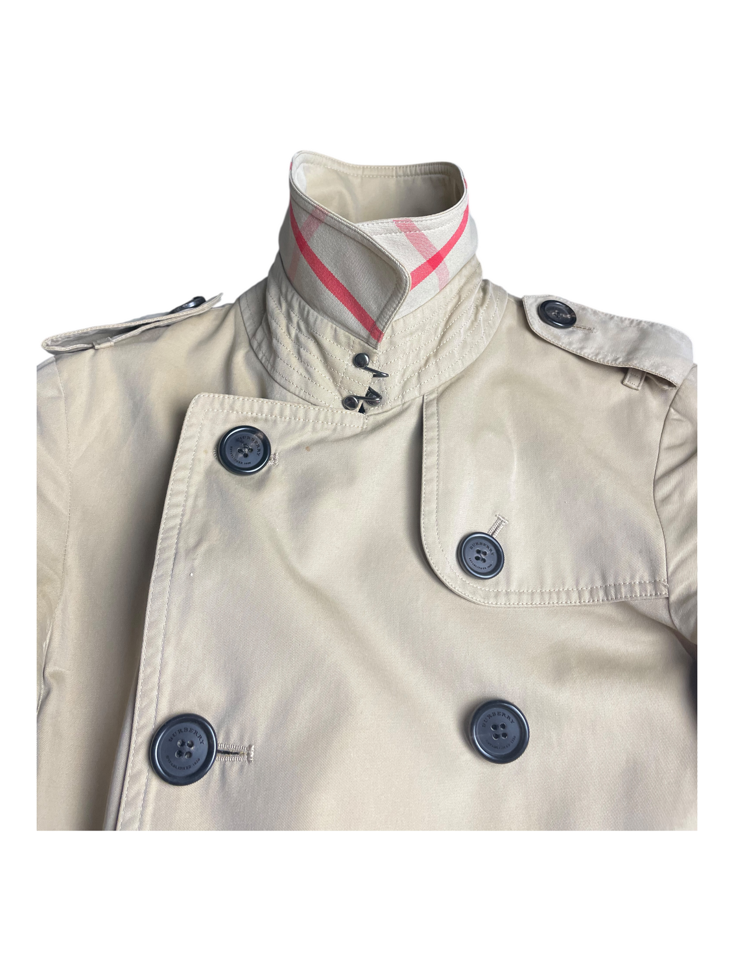Burberry Belted & Breasted Trench Coat Women's Size UK 0