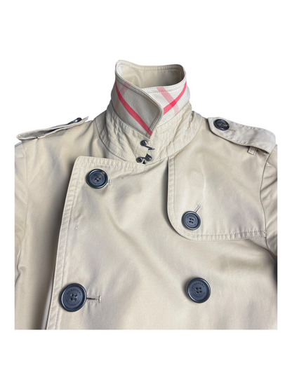 Burberry Belted & Breasted Trench Coat Women's Size UK 0