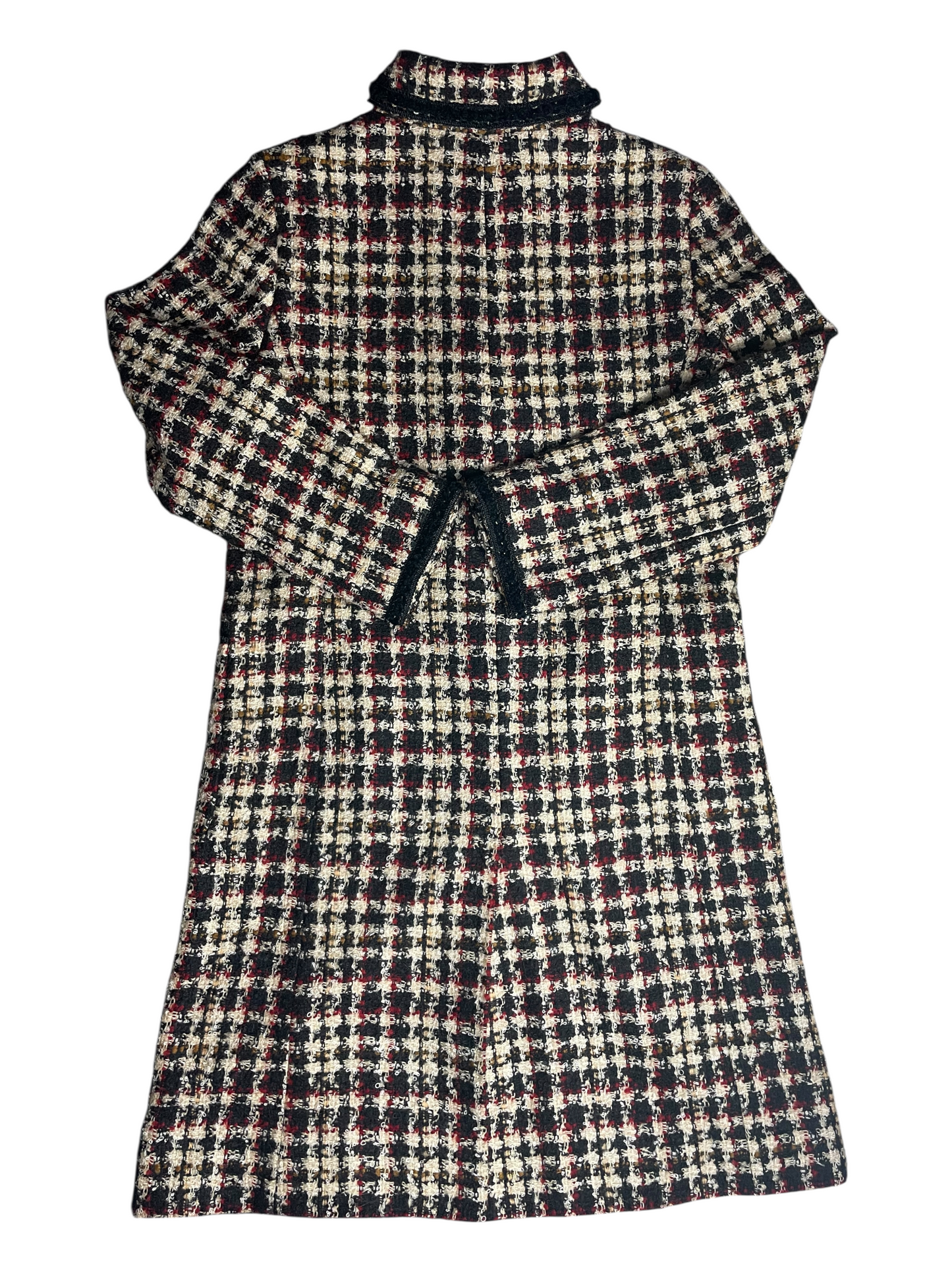 SAMPLE Burberry London Tweed Trench Coat Women's Size UK 8