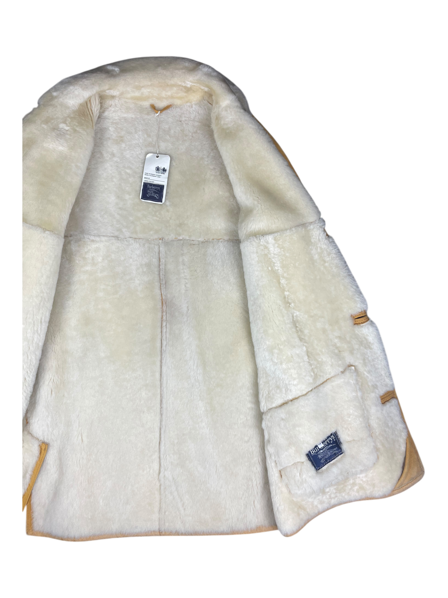 Burberry's Shearling Coat Men's Size L