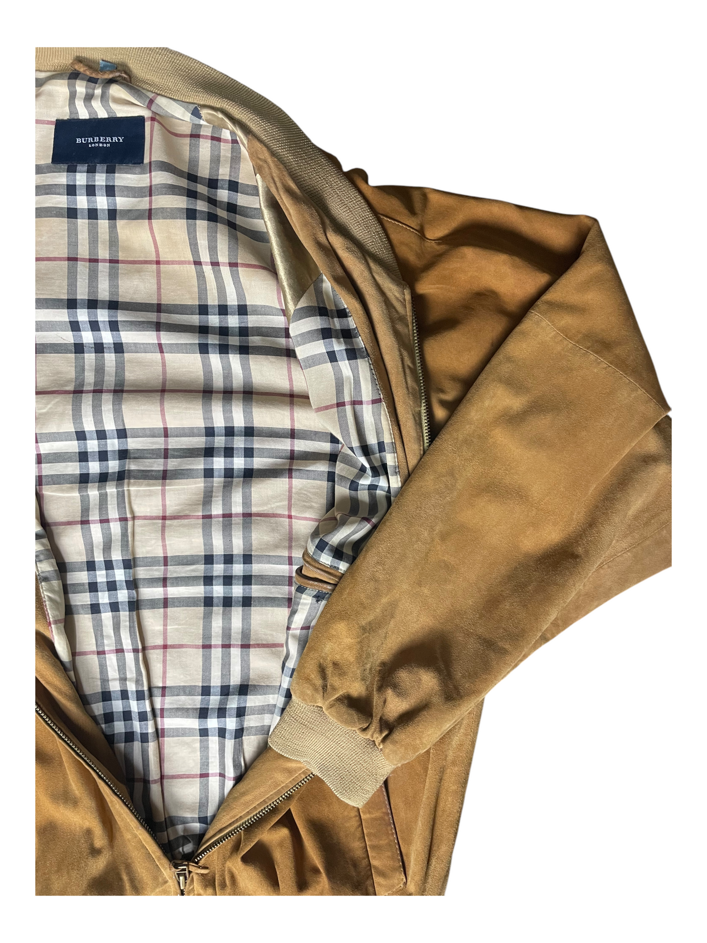 Burberry London Suede Bomber Jacket Men's Size M