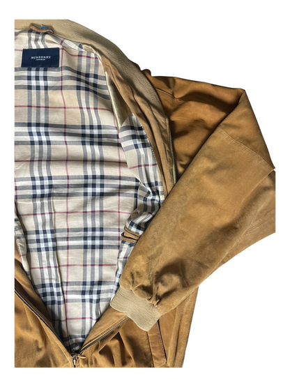 Burberry London Suede Bomber Jacket Men's Size M