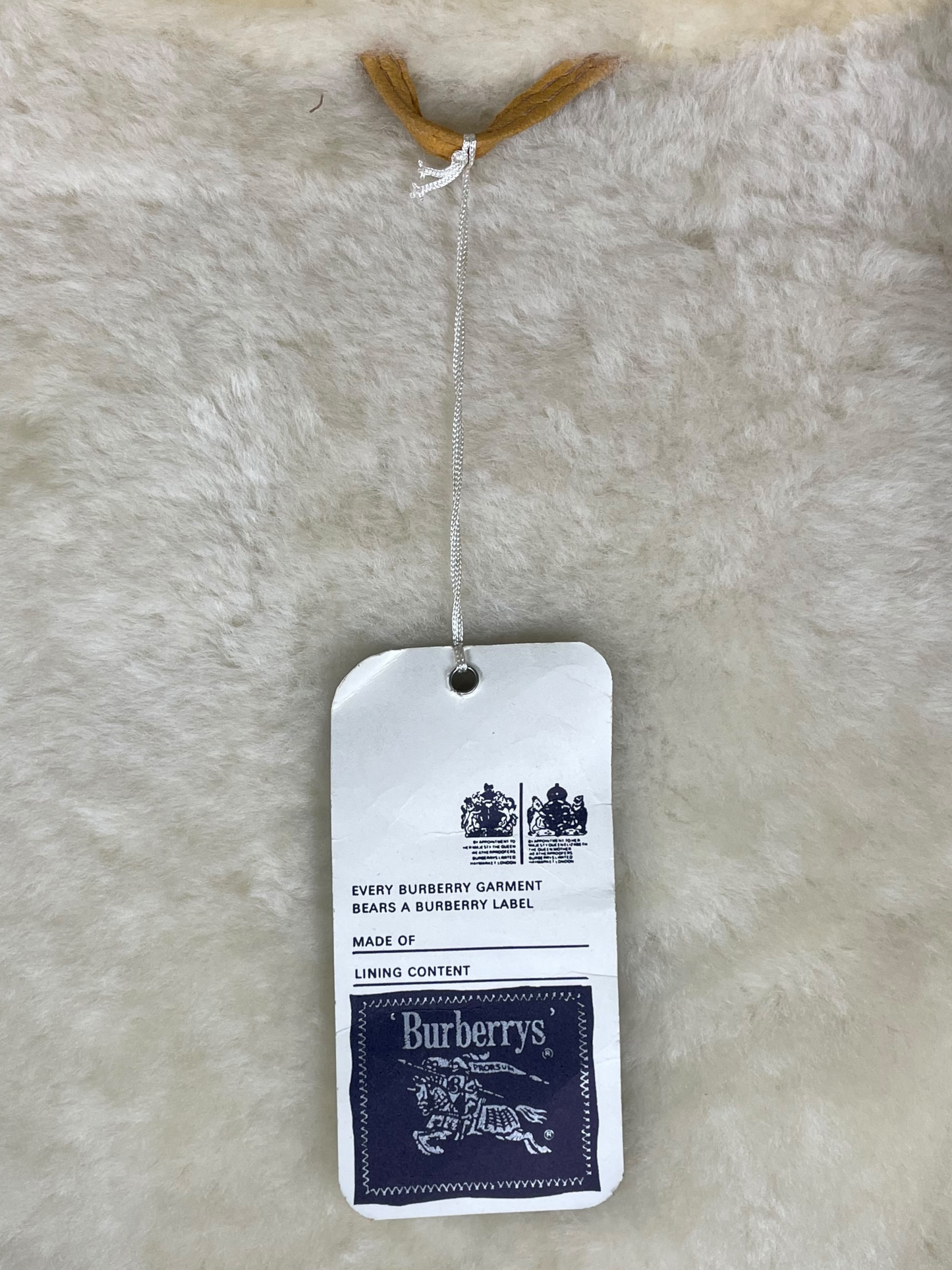 Burberry's Shearling Coat Men's Size L