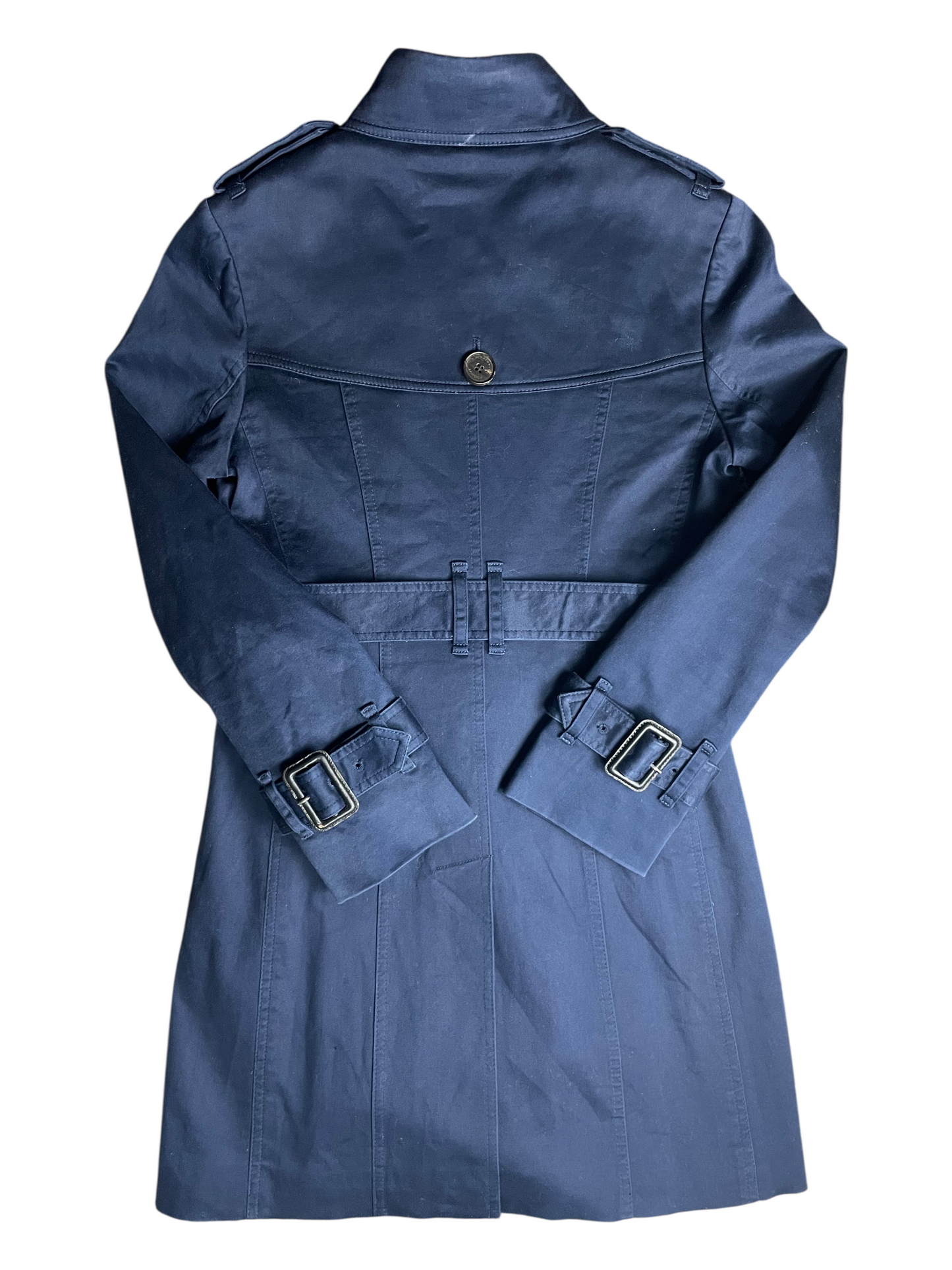 Burberry London Belted & Breasted Trench Coat Women's Size UK 10