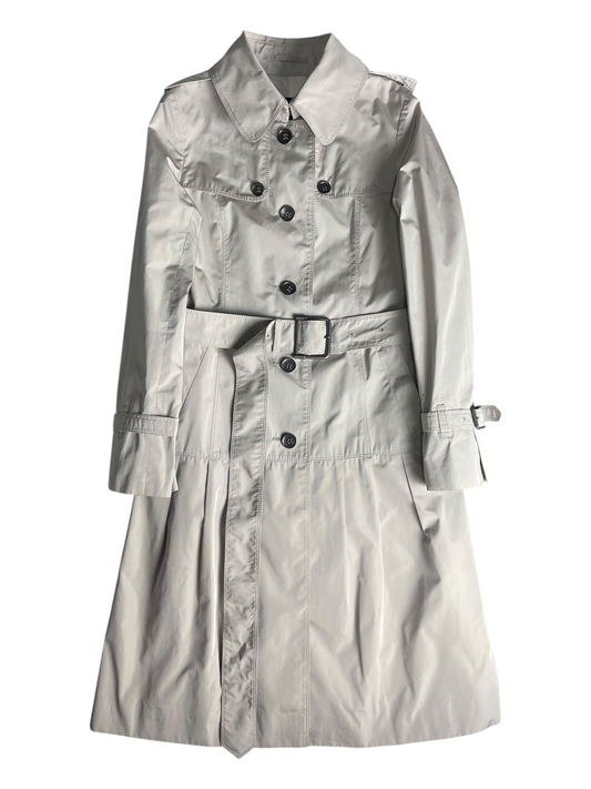 Burberry London Belted & Breasted Lightweight Trench Coat Women's Size UK 6