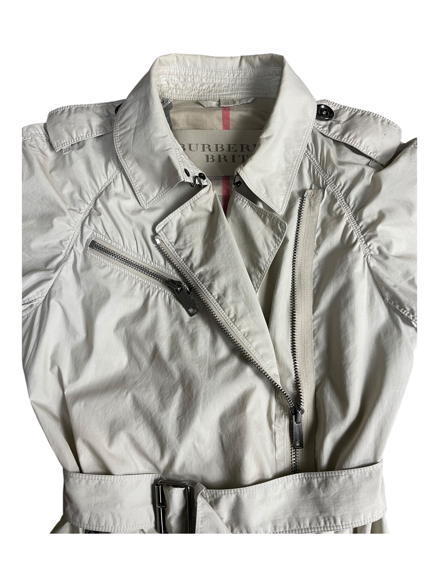 Burberry Brit Belted Trench Coat Women's Size UK 8