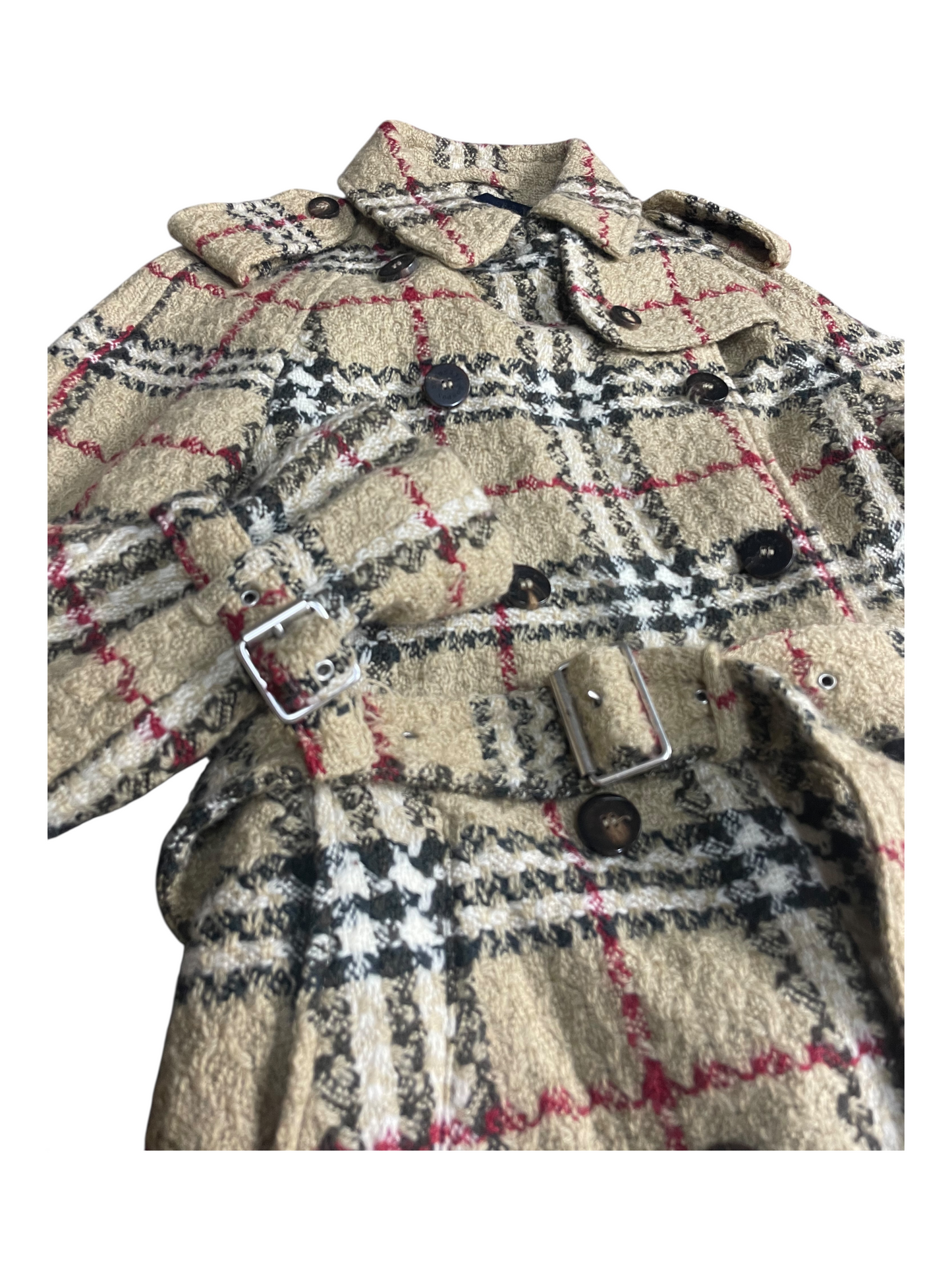 Burberry London Belted & Breasted Trench Coat Women's Size UK 12