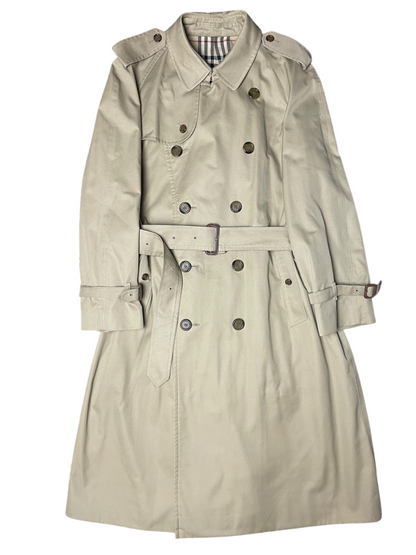 Burberry London Belted & Breasted Trench Coat Men's Size L