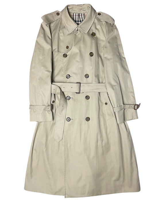 Burberry London Belted & Breasted Trench Coat Men's Size L