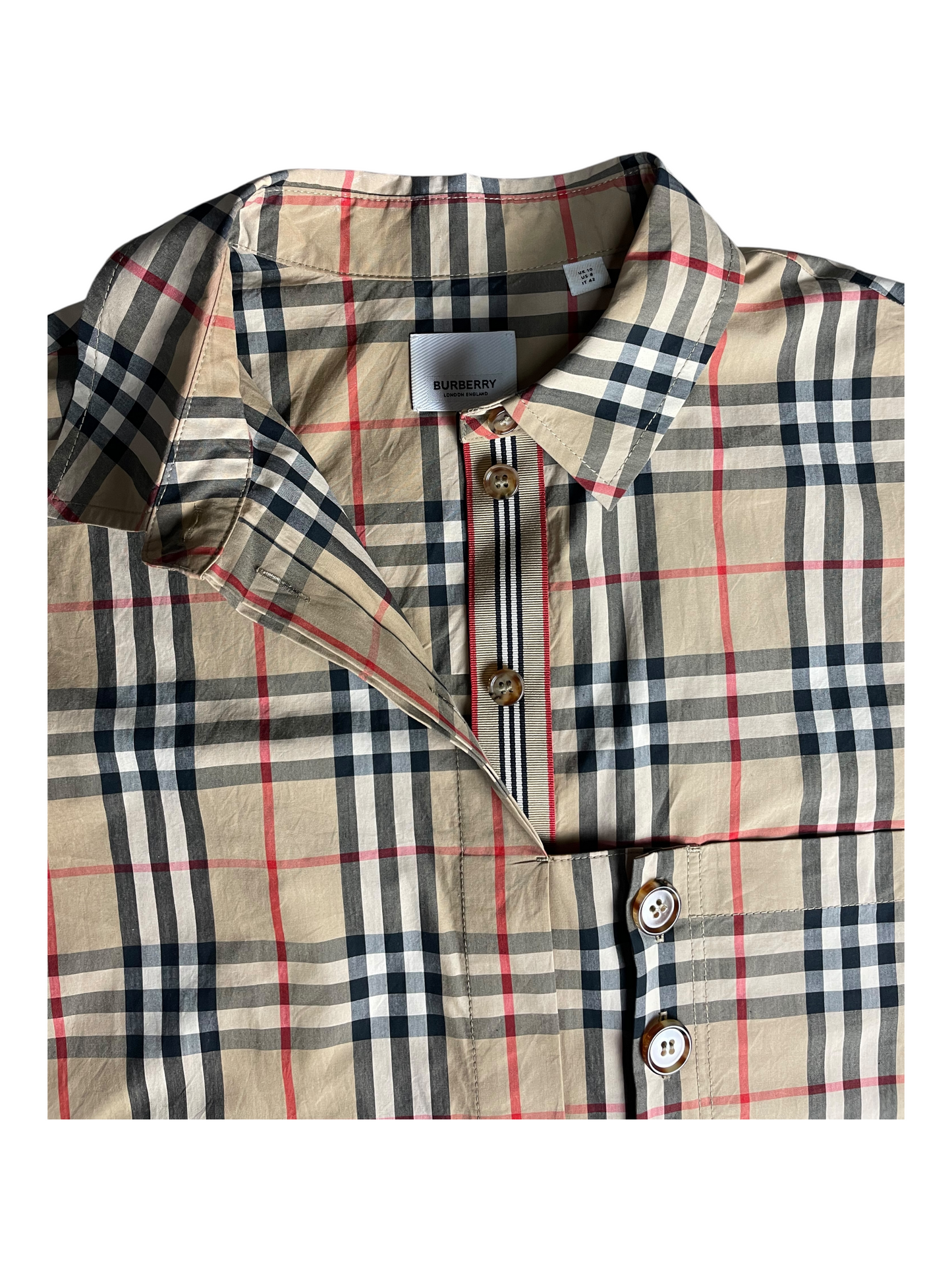New Season Burberry Vest Shirt Women's Size UK 10