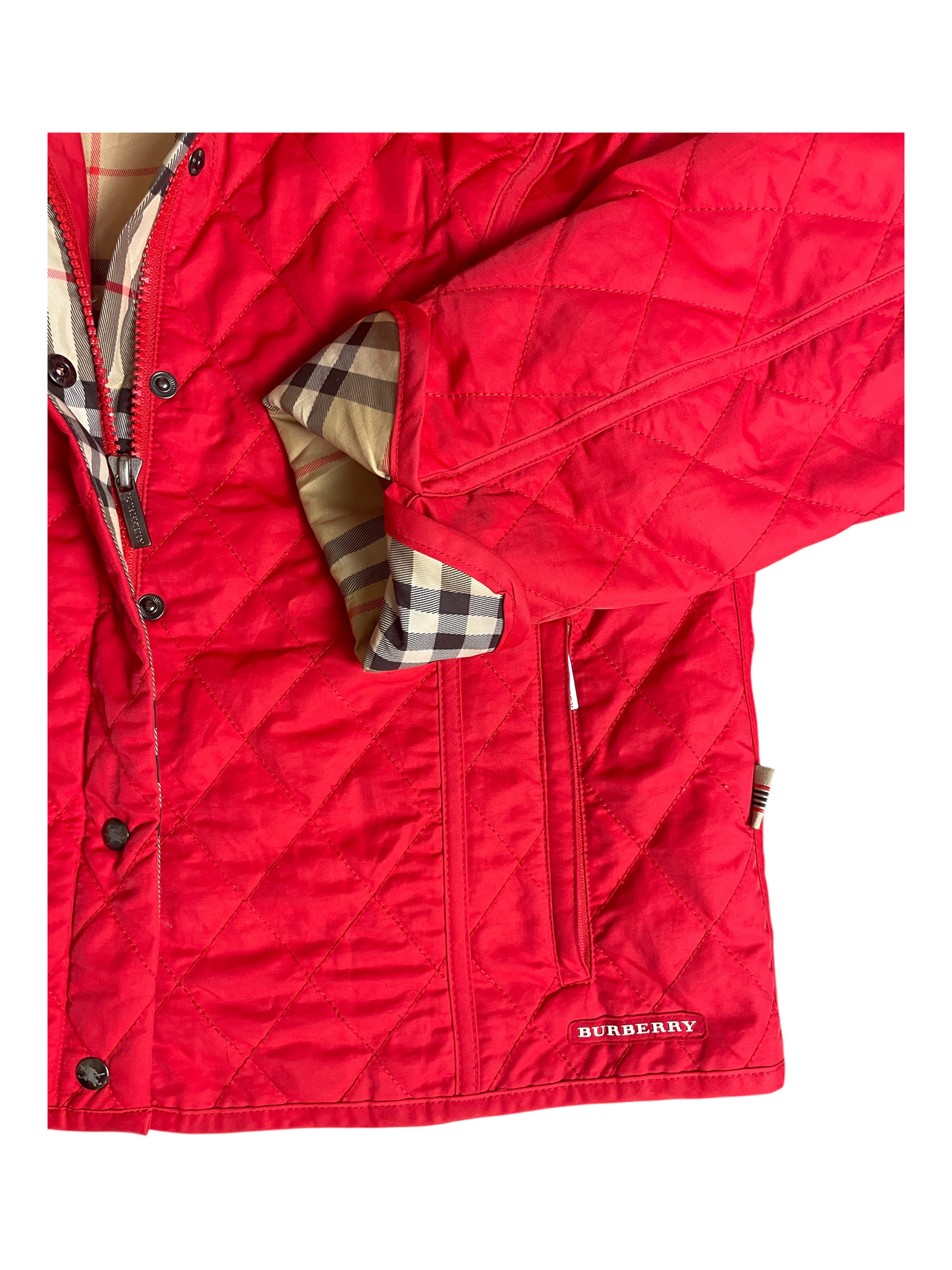 Burberry Golf Quilted Jacket Women's Size UK 10