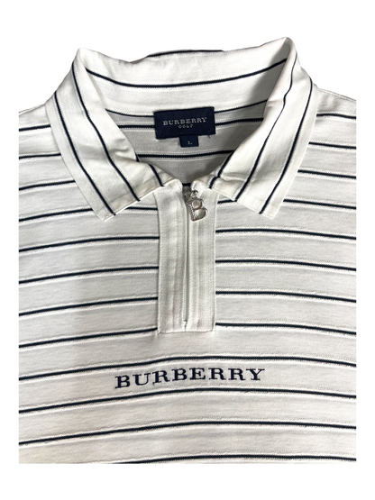 Burberry Golf Quarter Zip Polo Top Men's Size L
