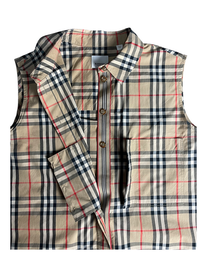 New Season Burberry Vest Shirt Women's Size UK 10