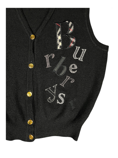 Burberry's V Neck Vest Women's UK 10