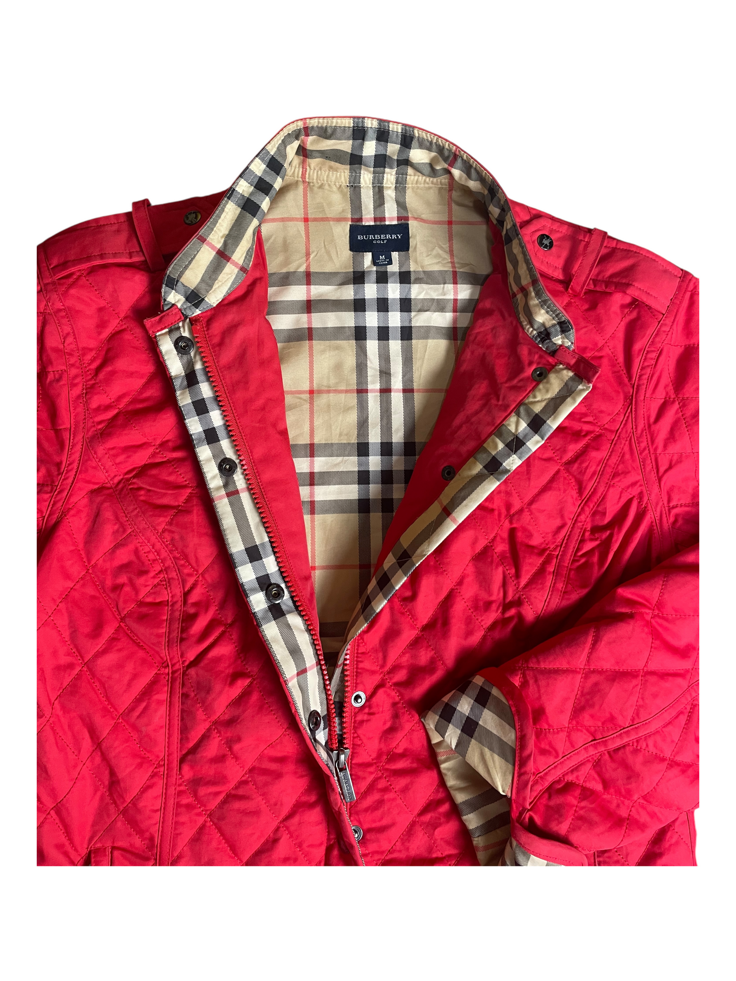 Burberry Golf Quilted Jacket Women's Size UK 10