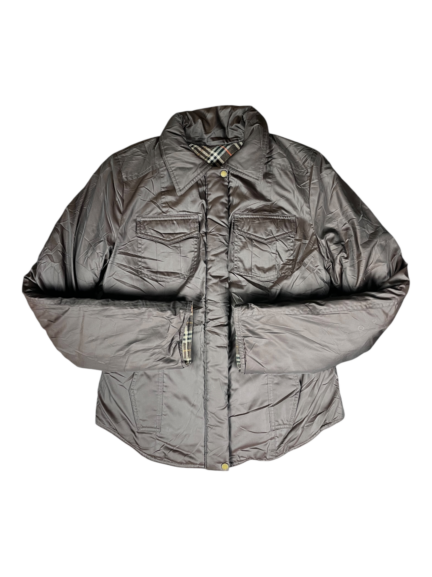 Burberry Reversible Quilted Jacket Women's Size UK 6