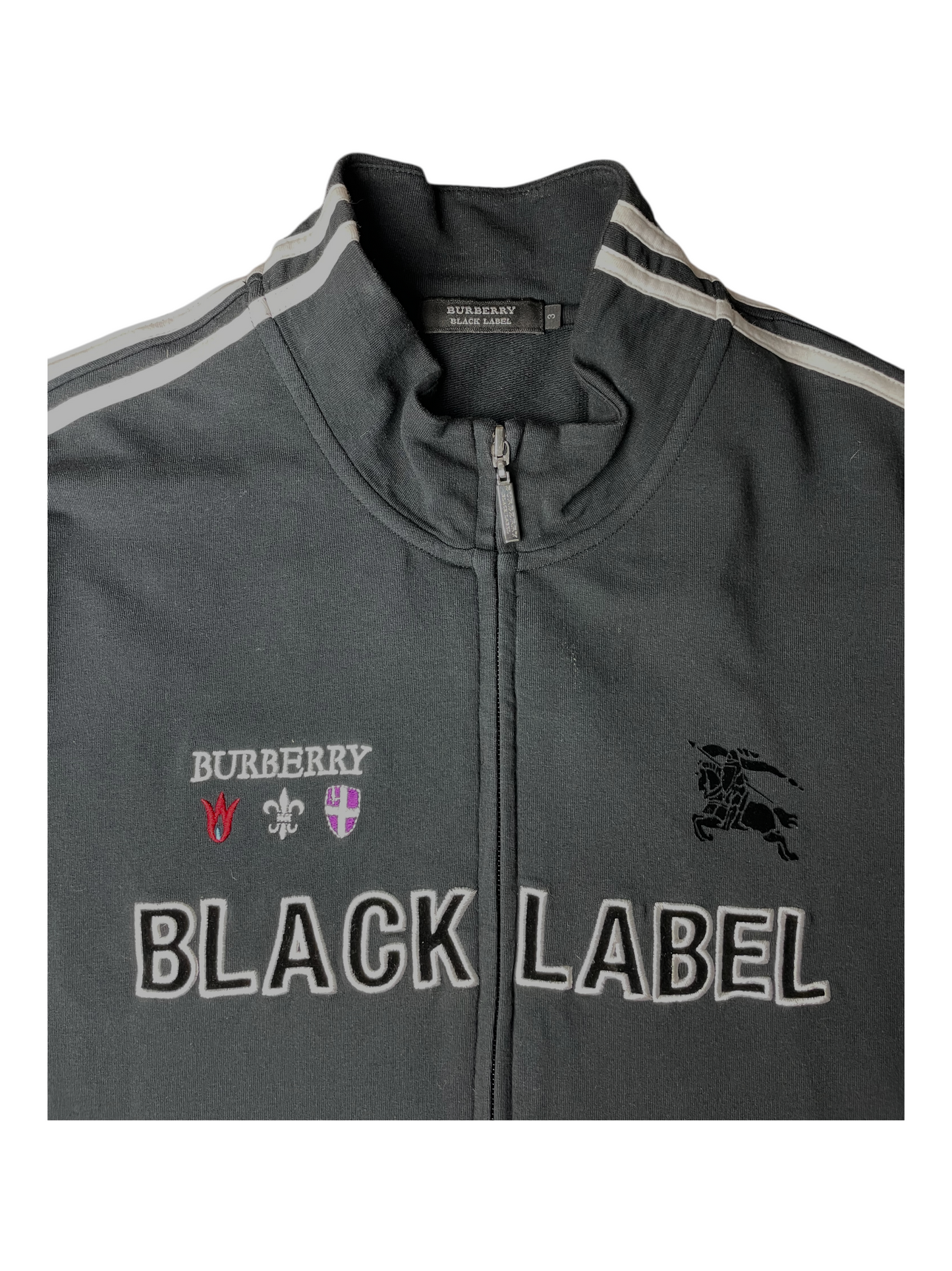 Burberry Black Label Zip Up Cardigan Women's Size UK 10