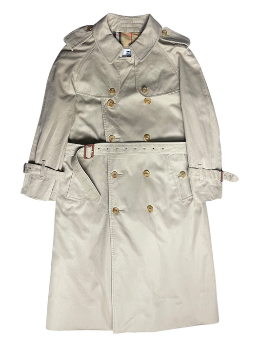 Burberry's Belted & Breasted Trench Coat Junior Size 9-10