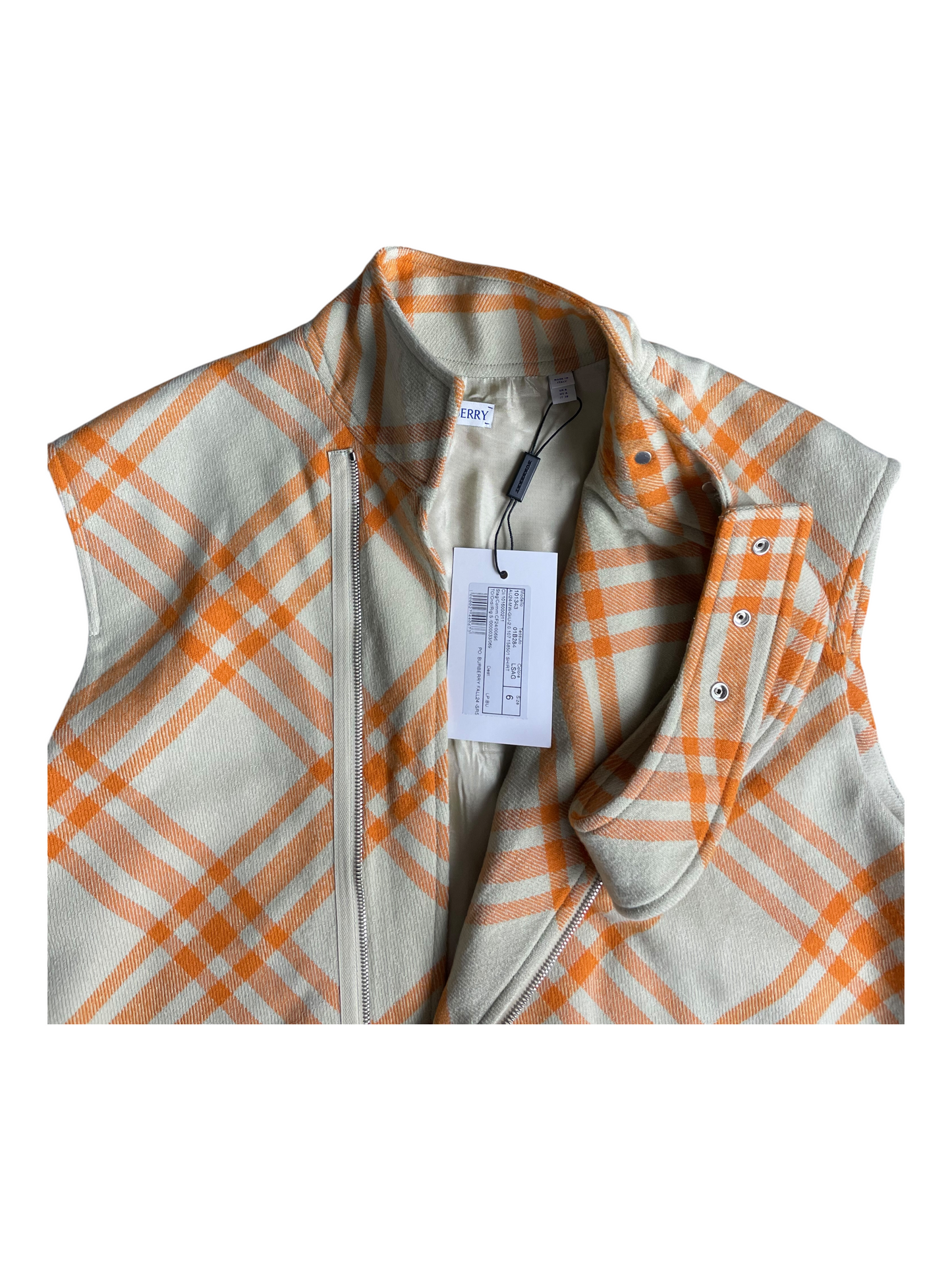 New Season Burberry Zip-Up Gilet Women's Size UK 12