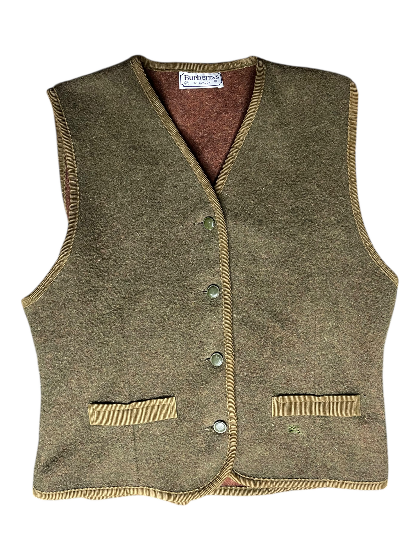 Burberry's Wool Vest Women's Size UK 8