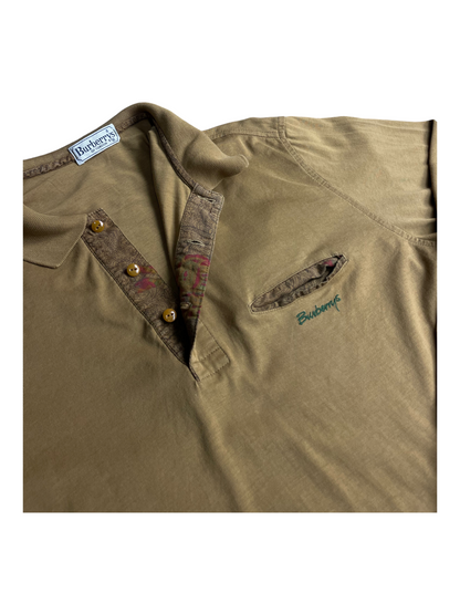 Burberry's Long Sleeve Polo Men's Size M