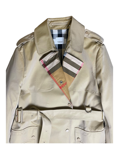 New Season Burberry Belted & Breasted Trench Coat Women's Size UK 8