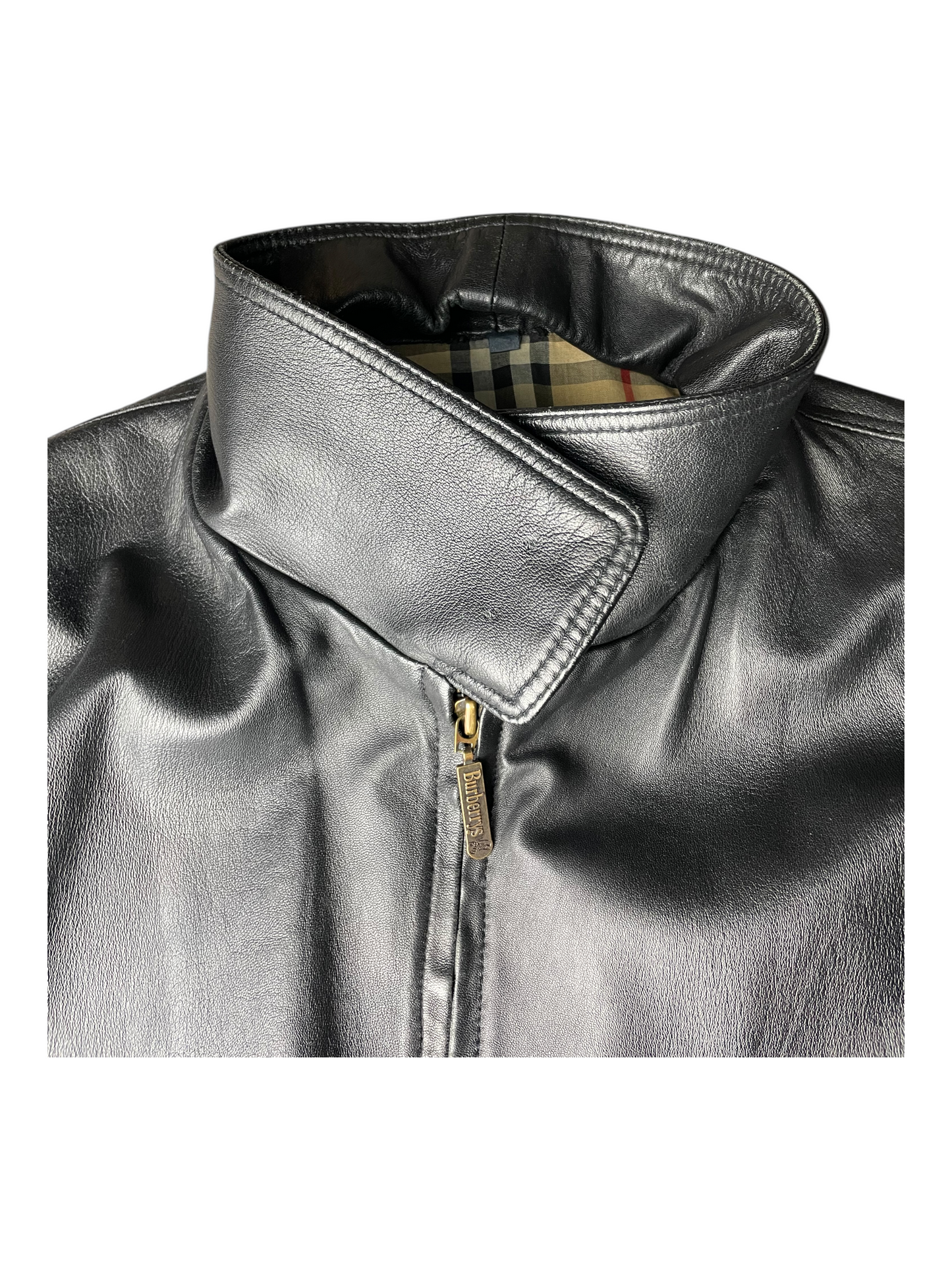 Burberry's Leather Jacket Men's Size XL