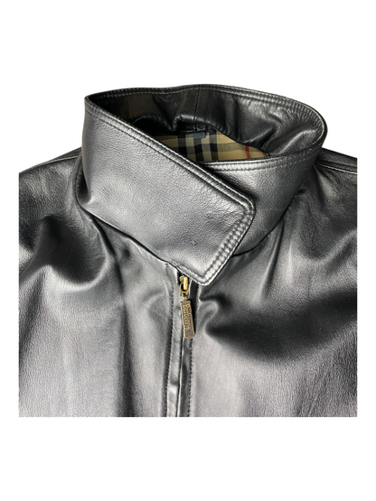 Burberry's Leather Jacket Men's Size XL