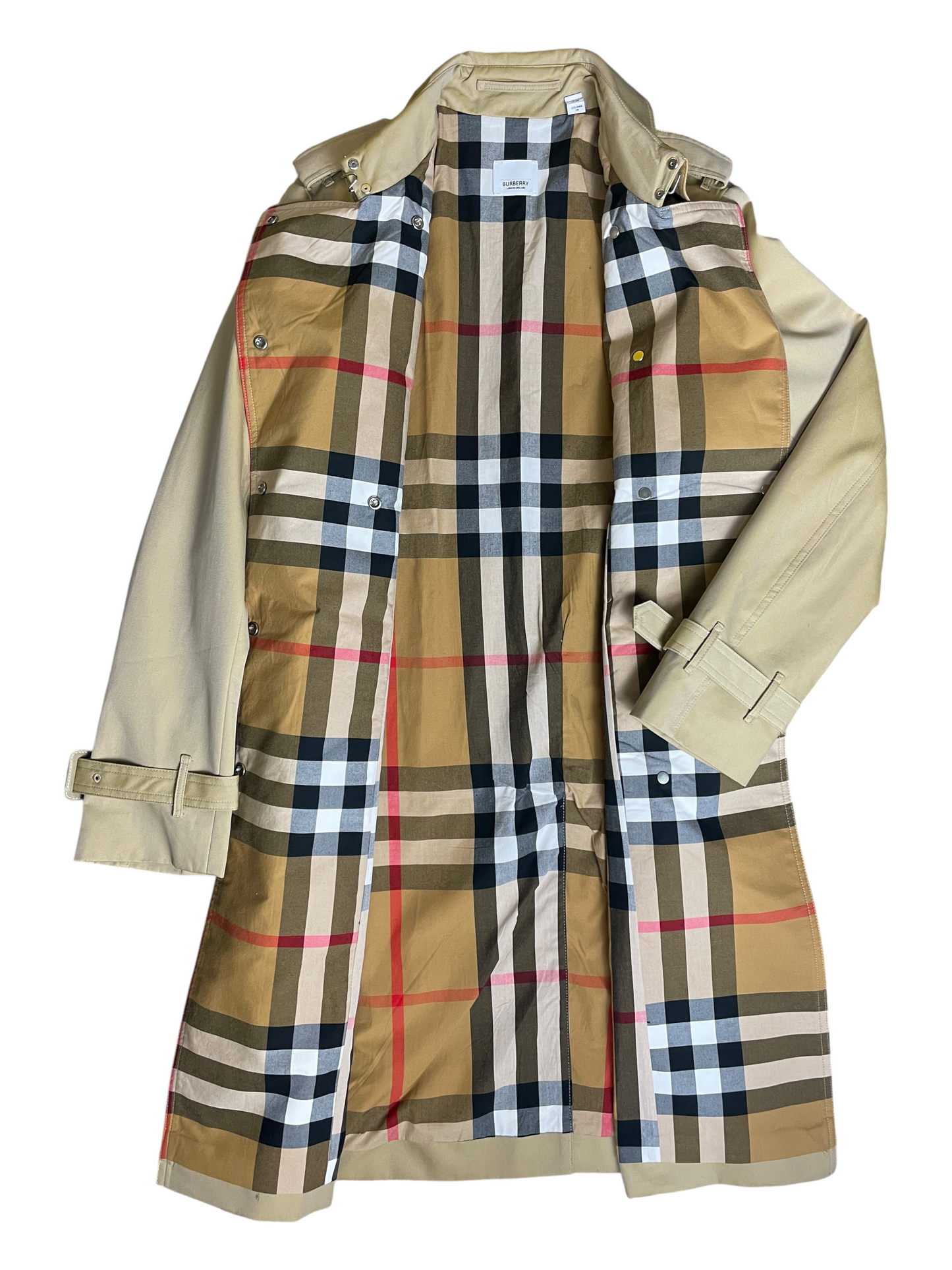 New Season Burberry Belted & Breasted Trench Coat Women's Size UK 8