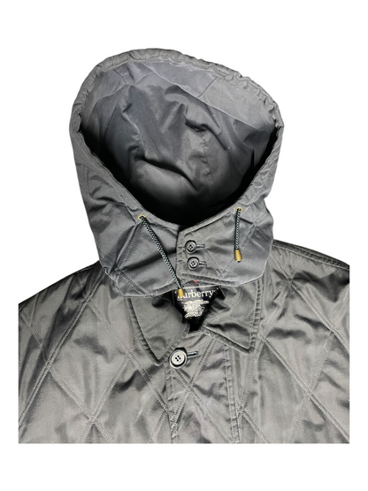 Burberry's Hooded Quilted Jacket Men's Size XL