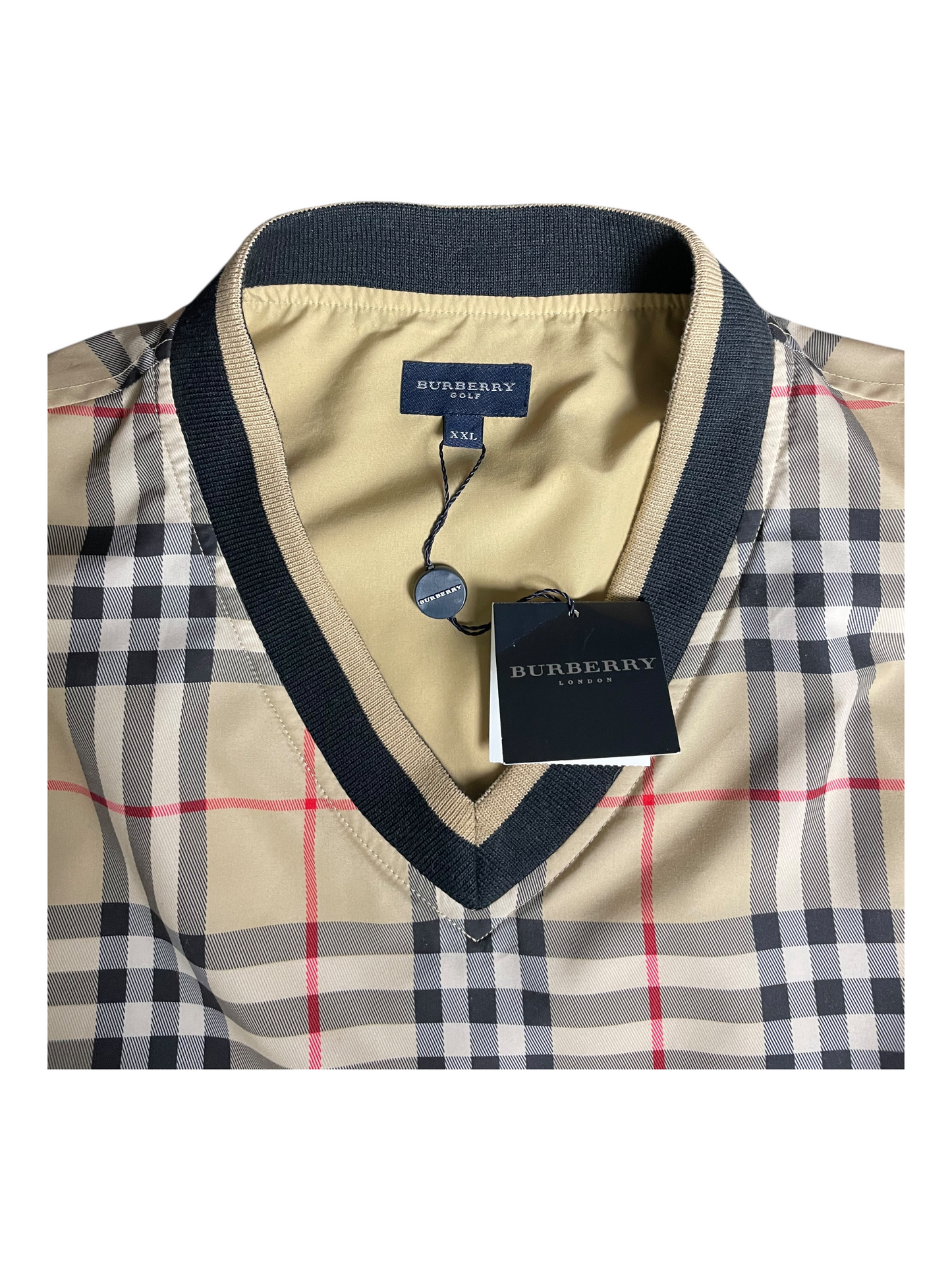 Burberry Golf Lightweight Vest Pullover Men's Size XXL